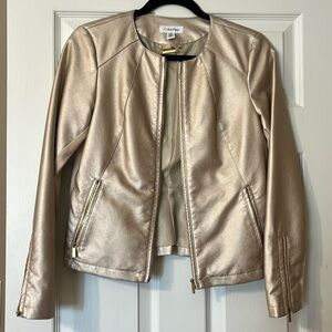 Calvin Klein ladies Faux leather jacket